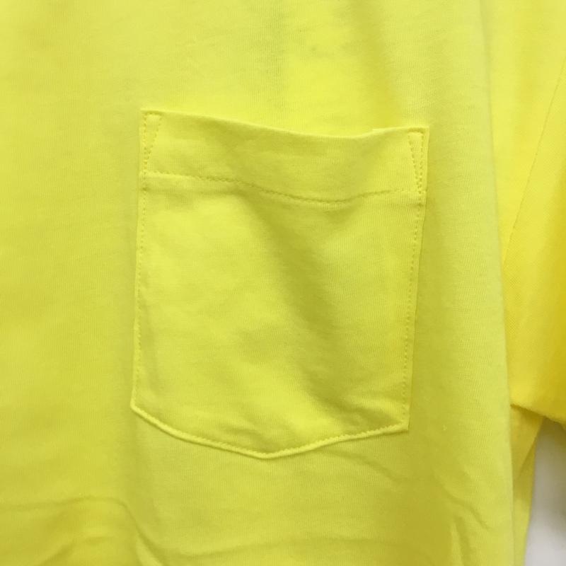 チャンピオン Campion Tシャツ 半袖 C3-RS306 レーニング ウェア ポケット付 M 無地 黄 / イエロー /  メンズ USED 古着 中古 10135037