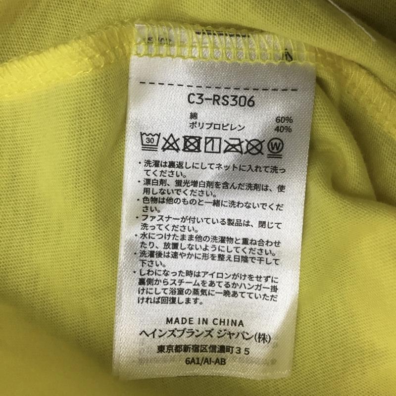 チャンピオン Campion Tシャツ 半袖 C3-RS306 レーニング ウェア ポケット付 M 無地 黄 / イエロー /  メンズ USED 古着 中古 10135037