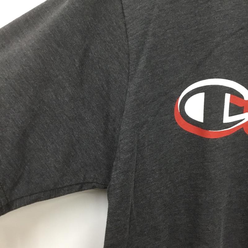 チャンピオン Campion Tシャツ 半袖 C3-PS324 速乾 tシャツ スポーツウェア トレーニングウェア L ロゴ、文字 X プリント チャコールグレー / チャコールグレー /  メンズ USED 古着 中古 10135040