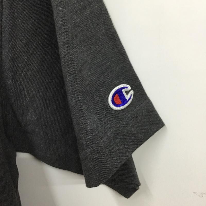 チャンピオン Campion Tシャツ 半袖 C3-PS324 速乾 tシャツ スポーツウェア トレーニングウェア L ロゴ、文字 X プリント チャコールグレー / チャコールグレー /  メンズ USED 古着 中古 10135040