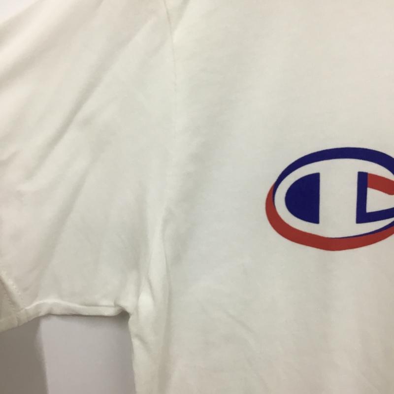 チャンピオン Campion Tシャツ 半袖 C3-PS324 速乾 tシャツ スポーツウェア トレーニングウェア M ロゴ、文字 X プリント 白 / ホワイト /  メンズ USED 古着 中古 10135041
