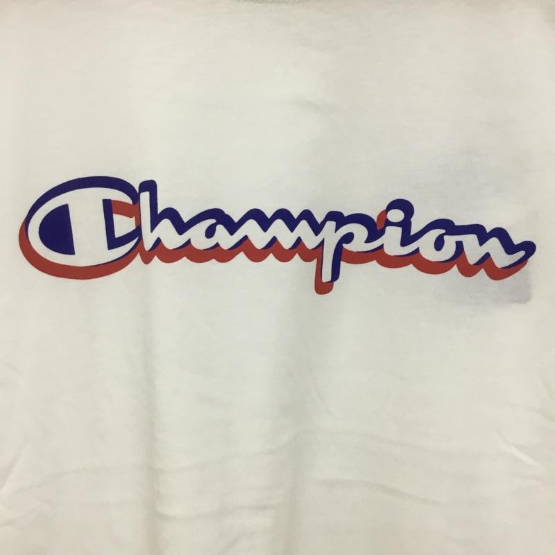 チャンピオン Campion Tシャツ 半袖 C3-PS324 速乾 tシャツ スポーツウェア トレーニングウェア M ロゴ、文字 X プリント 白 / ホワイト /  メンズ USED 古着 中古 10135041