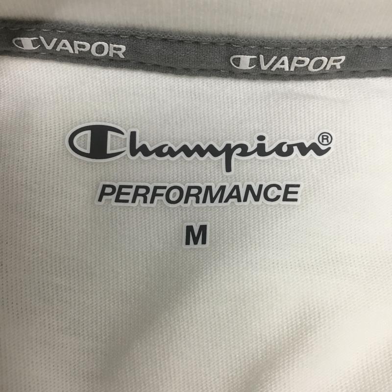 チャンピオン Campion Tシャツ 半袖 C3-PS324 速乾 tシャツ スポーツウェア トレーニングウェア M ロゴ、文字 X プリント 白 / ホワイト /  メンズ USED 古着 中古 10135041