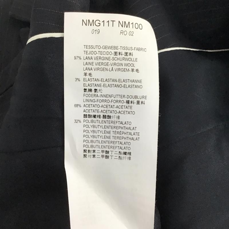 アルマーニコレッツォーニ ARMANI COLLEZIONI ジャケット、上着 ジャケット、ブレザー 長袖ジャケット アウター 前ボタン カラージャケット 40 ストライプ 紺 / ネイビー /  レディース USED 古着 中古 10135060