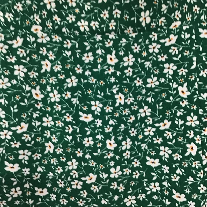 ミエット miette スカート ロングスカート ロングスカート フレアスカート カジュアルスカート M プリント 緑 / グリーン /  レディース USED 古着 中古 10135090