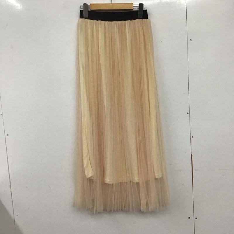 ローフ loaf スカート ロングスカート 593010-875s チュールレイヤードスカート ロングスカート 無地 ベージュ / ベージュ /  レディース USED 古着 中古 10135096
