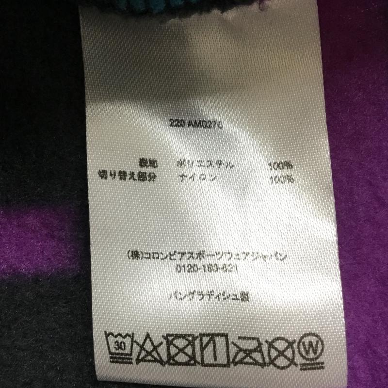 コロンビア Columbia ジャケット、上着 ジャケット、ブレザー フリースジャケット XXL 総柄 黒 / ブラック / X 紫 / パープル /  メンズ USED 古着 中古 10135121