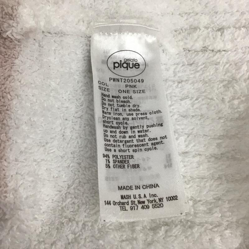 ジェラートピケ gelato pique カーディガン 長袖 pwnt205049 カーディガン ルームウェア 長袖ロングカーディガン ボーダー柄 白 / ホワイト / X 桃 / ピンク /  レディース USED 古着 中古 10135161