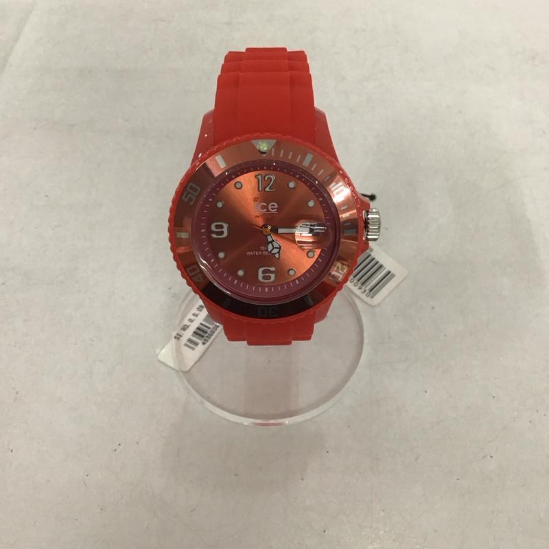 アイスウォッチ ICE WATCH 腕時計 アナログ（クォーツ式） SI.RD.U.S.09 ロゴ、文字 赤 / レッド /  メンズ USED 古着 中古 10135239