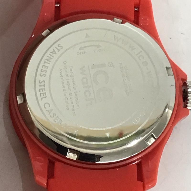 アイスウォッチ ICE WATCH 腕時計 アナログ（クォーツ式） SI.RD.U.S.09 ロゴ、文字 赤 / レッド /  メンズ USED 古着 中古 10135239