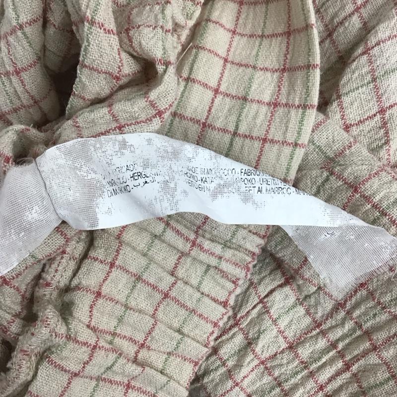 ザラ ZARA カットソー 半袖 半袖カットソー ショート丈 Vネック M チェック マルチカラー / マルチカラー /  レディース USED 古着 中古 10135253