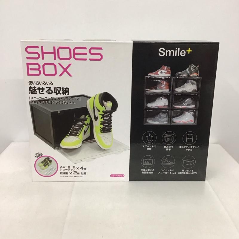 古着 USED ファッション小物 ファッション小物 シューズボックス 収納 Smile+ 3個セットSB3P002BK 箱有 ラック 無地 黒 / ブラック /  メンズ USED 古着 中古 10135330