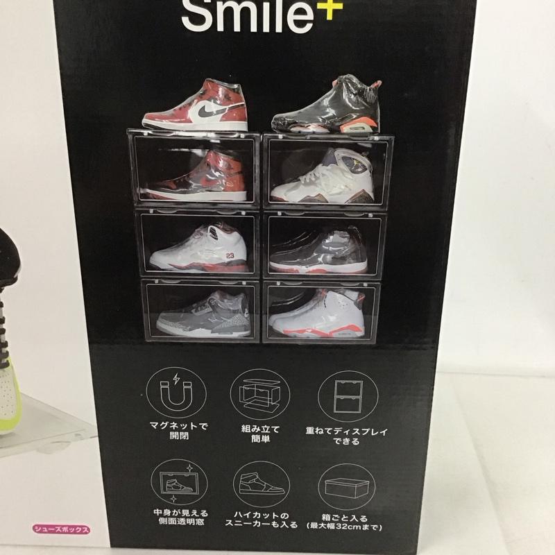 古着 USED ファッション小物 ファッション小物 シューズボックス 収納 Smile+ 3個セットSB3P002BK 箱有 ラック 無地 黒 / ブラック /  メンズ USED 古着 中古 10135330