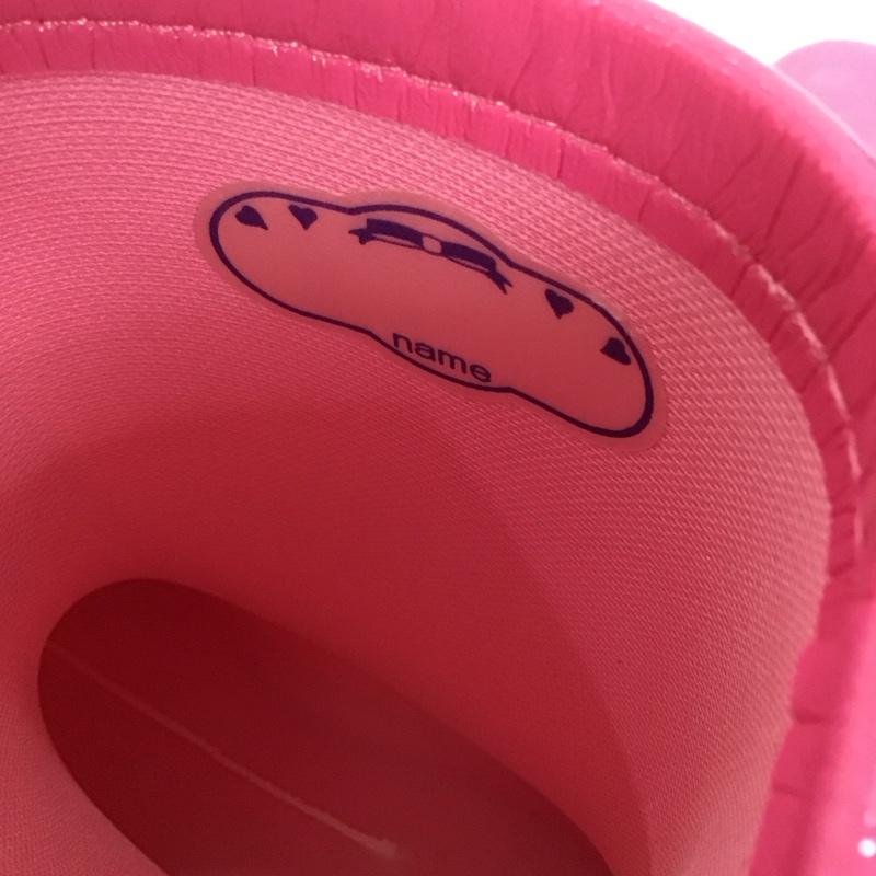 アキレス achilles シューズ シューズ OCB 0590 キッズ レインブーツ レインシューズ 長靴 箱有 19cm 19.0cm ロゴ、文字 桃 / ピンク /  ガールズ USED 古着 中古 10135349