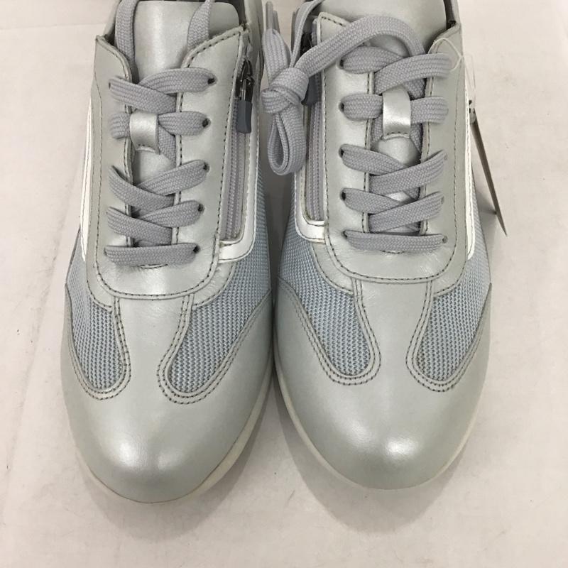 マドラスウォーク madras Walk カジュアルシューズ カジュアルシューズ MWL1009 GORE-TEX レースアップヒールスニーカー 24.5cm 無地 白 / ホワイト / X 灰 / グレー / X 銀 / シルバー /  レディース USED 古着 中古 10135383