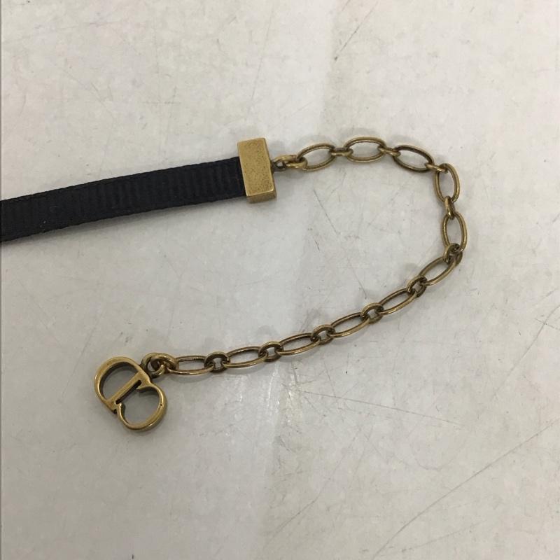 ディオール DIOR ファッション小物 ファッション小物 J A DIOR チョーカー ロゴ、文字 黒 / ブラック / X 金 / ゴールド /  レディース USED 古着 中古 10135384
