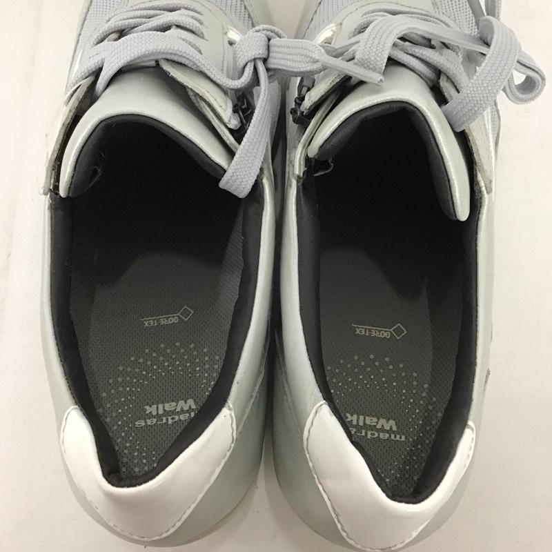 マドラスウォーク madras Walk カジュアルシューズ カジュアルシューズ MWL1009 GORE-TEX レースアップヒールスニーカー 22.5cm 無地 白 / ホワイト / X 銀 / シルバー / X 灰 / グレー /  レディース USED 古着 中古 10135386