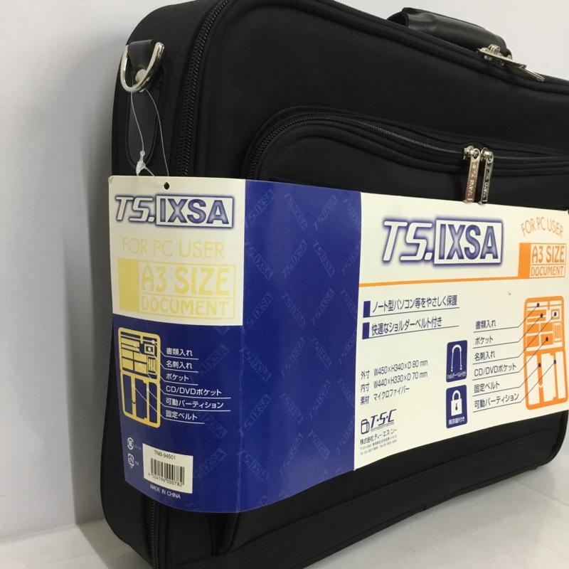 古着 USED ブリーフケース、書類かばん ブリーフケース、書類かばん TS.IXSA ノートパソコンバッグ ビジネスバッグ ショルダーバッグ 無地 黒 / ブラック /  メンズ USED 古着 中古 10135400
