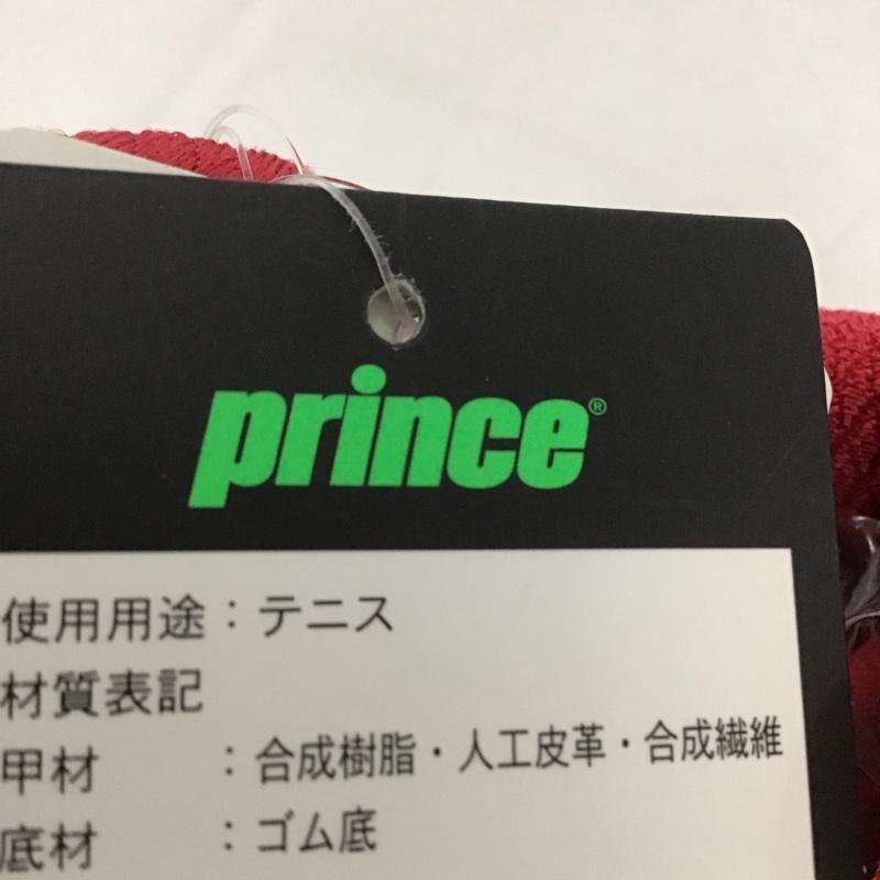 プリンス Prince カジュアルシューズ カジュアルシューズ DPSZA13 テニスシューズ 24.0cm 無地 白 / ホワイト / X 灰 / グレー / X 赤 / レッド /  レディース USED 古着 中古 10135406