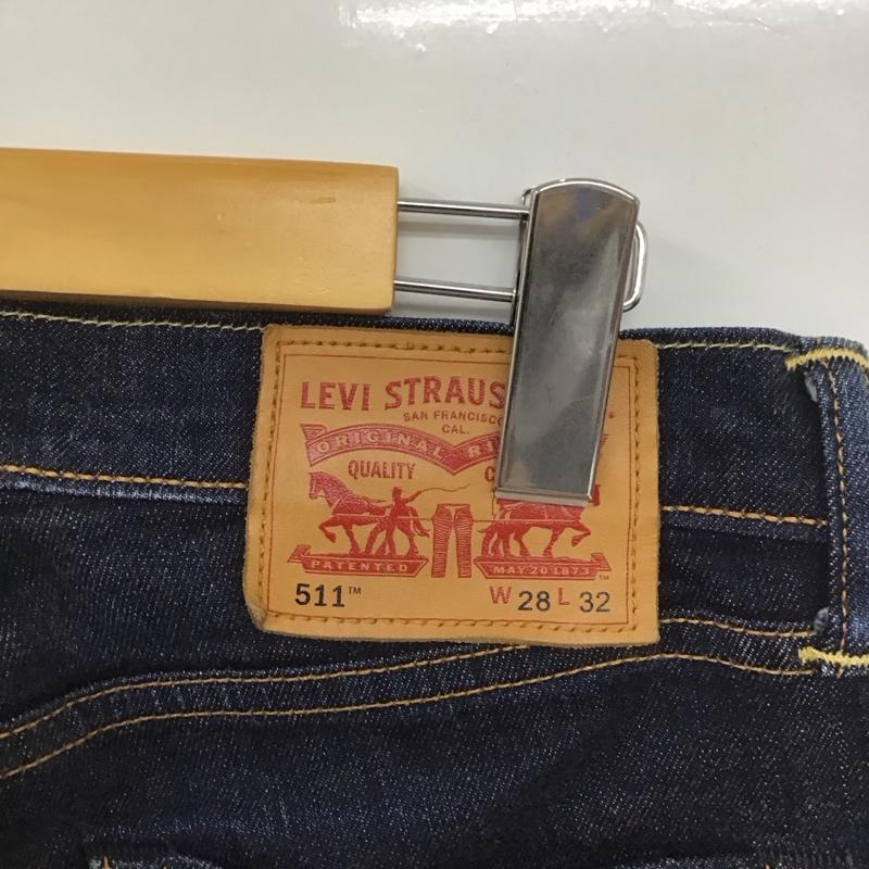 リーバイストラウスアンドコー Levi Strauss & co. パンツ デニム、ジーンズ デニムパンツ スリムパンツ カジュアルパンツ ストレッチパンツ 28インチ 無地 インディゴ / インディゴ /  メンズ USED 古着 中古 10135453