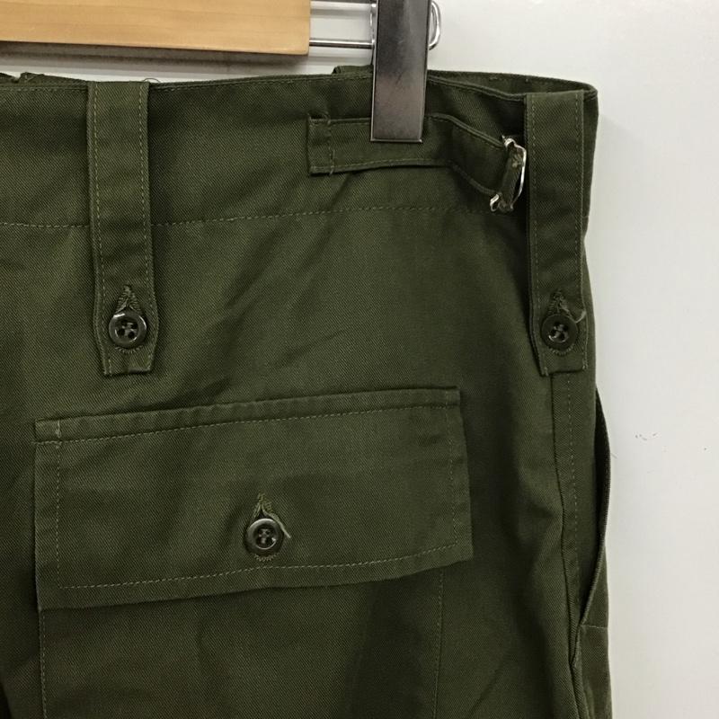 ミリタリー ミリタリー パンツ ワークパンツ、ペインターパンツ ミリタリーパンツ ブリティッシュ 90S ワイドパンツ M 無地 カーキ / カーキ /  メンズ USED 古着 中古 10135459
