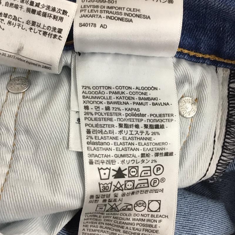 リーバイストラウスアンドコー Levi Strauss & co. パンツ デニム、ジーンズ デニムパンツ スリムパンツ カジュアルパンツ Gパン 28インチ 無地 インディゴ / インディゴ /  メンズ USED 古着 中古 10135462