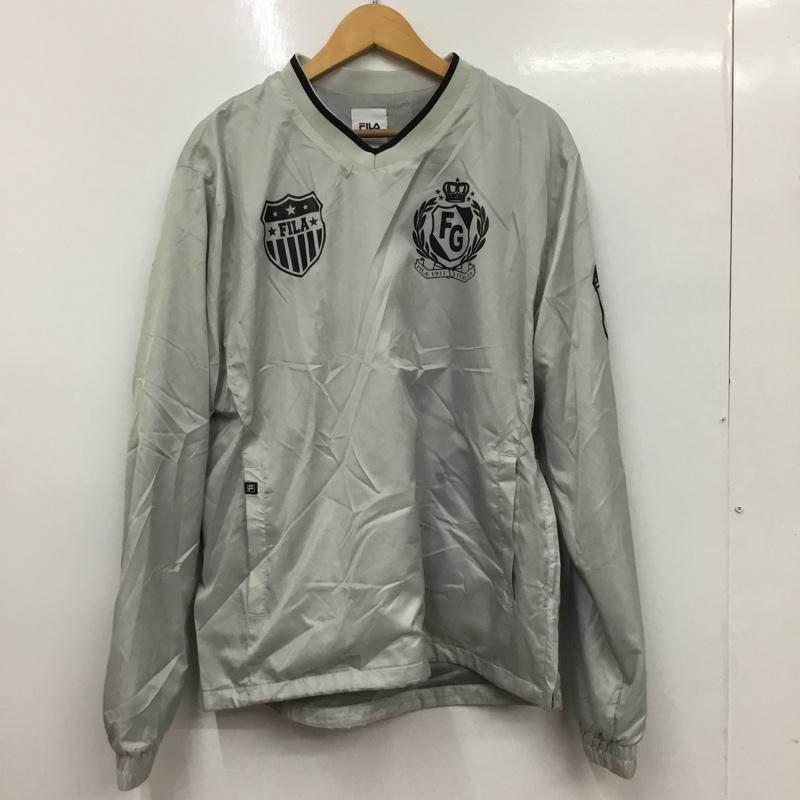 フィラ FILA ジャケット、上着 ジャンパー、ブルゾン 788265Y フィラゴルフ ブルゾン LL プリント X ロゴ、文字 灰 / グレー /  メンズ USED 古着 中古 10135469
