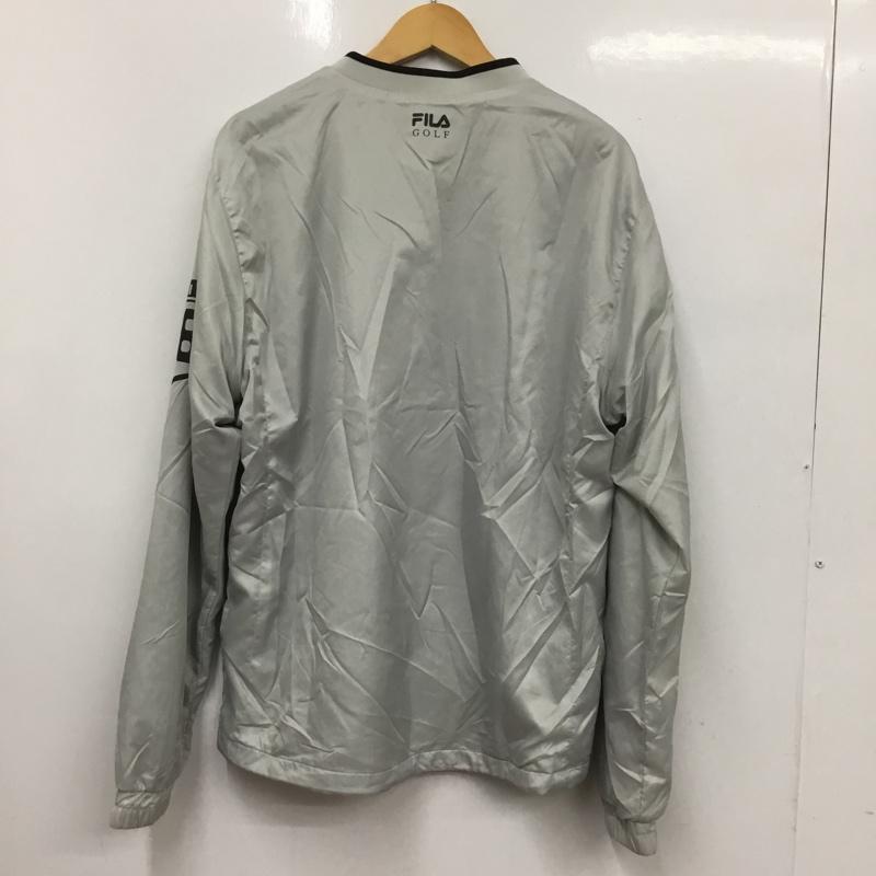 フィラ FILA ジャケット、上着 ジャンパー、ブルゾン 788265Y フィラゴルフ ブルゾン LL プリント X ロゴ、文字 灰 / グレー /  メンズ USED 古着 中古 10135469