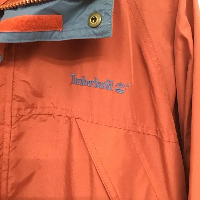 ティンバーランド Timberland ジャケット、上着 ジャケット、ブレザー ジップアップジャケット ナイロンジャケット アウター L ロゴ、文字 えんじ / ワインレッド /  メンズ USED 古着 中古 10135507