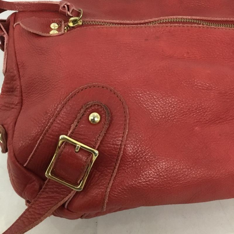 ジェイプレス J.PRESS トートバッグ トートバッグ レザーバッグ 牛革 無地 赤 / レッド /  レディース USED 古着 中古 10135526