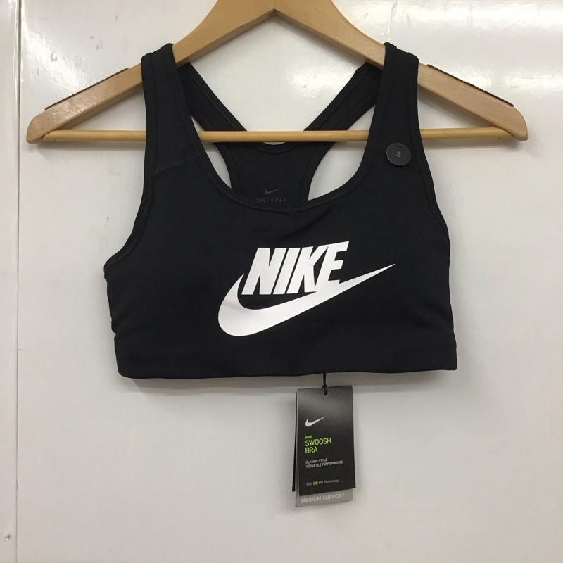 ナイキ NIKE トップス トップス 899371-010 スポーツブラ WS ナイキプロ フューチュラ クラシックブラ タグ付き S ロゴ、文字 黒 / ブラック /  レディース USED 古着 中古 10135554