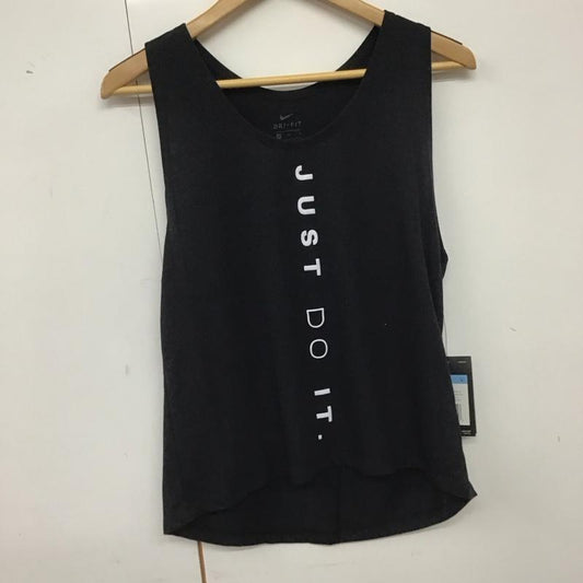 ナイキ NIKE タンクトップ タンクトップ AQ5180-010 DRI-FIT マイラータンクトップ ランニングウェア スポーツウェア タグ付き M ロゴ、文字 黒 / ブラック /  レディース USED 古着 中古 10135579