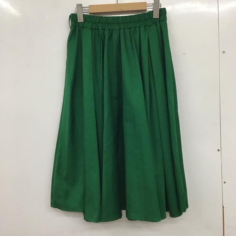 アーバンリサーチ URBAN RESEARCH スカート ロングスカート カジュアルスカート フレアスカート 無地 緑 / グリーン /  レディース USED 古着 中古 10135588