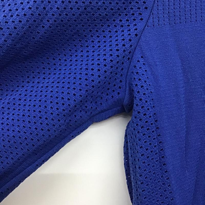 ナイキ NIKE Tシャツ 長袖 AT0783-438 DRI-FIT スポーツウェア メッシュ タグ付き M ワンポイント 青 / ブルー /  レディース USED 古着 中古 10135599