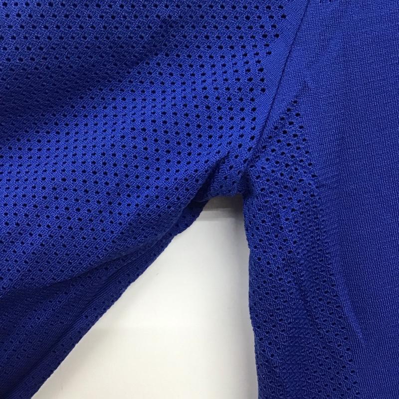 ナイキ NIKE Tシャツ 長袖 AT0783-438 DRI-FIT スポーツウェア メッシュ タグ付き L ワンポイント 青 / ブルー /  レディース USED 古着 中古 10135600