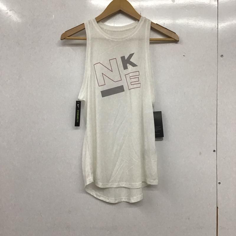 ナイキ NIKE タンクトップ タンクトップ BQ3297-100 スポーツウェア タグ付き L ロゴ、文字 白 / ホワイト /  レディース USED 古着 中古 10135612