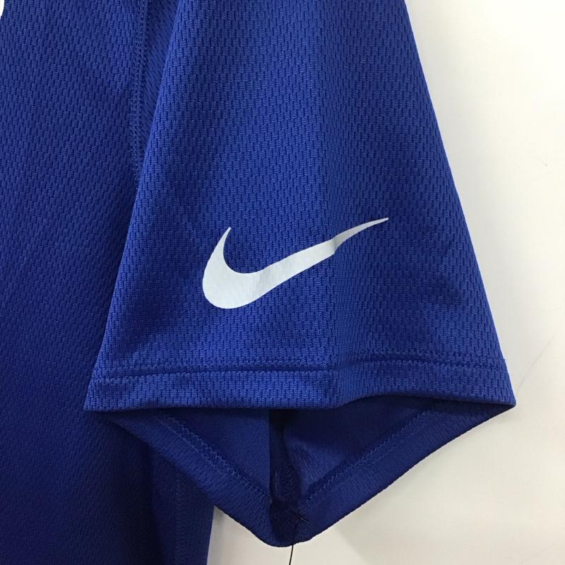 ナイキ NIKE Tシャツ 半袖 AJ7585-438 ブリーズ ラン GX タグ付き L ロゴ、文字 青 / ブルー /  メンズ USED 古着 中古 10135620
