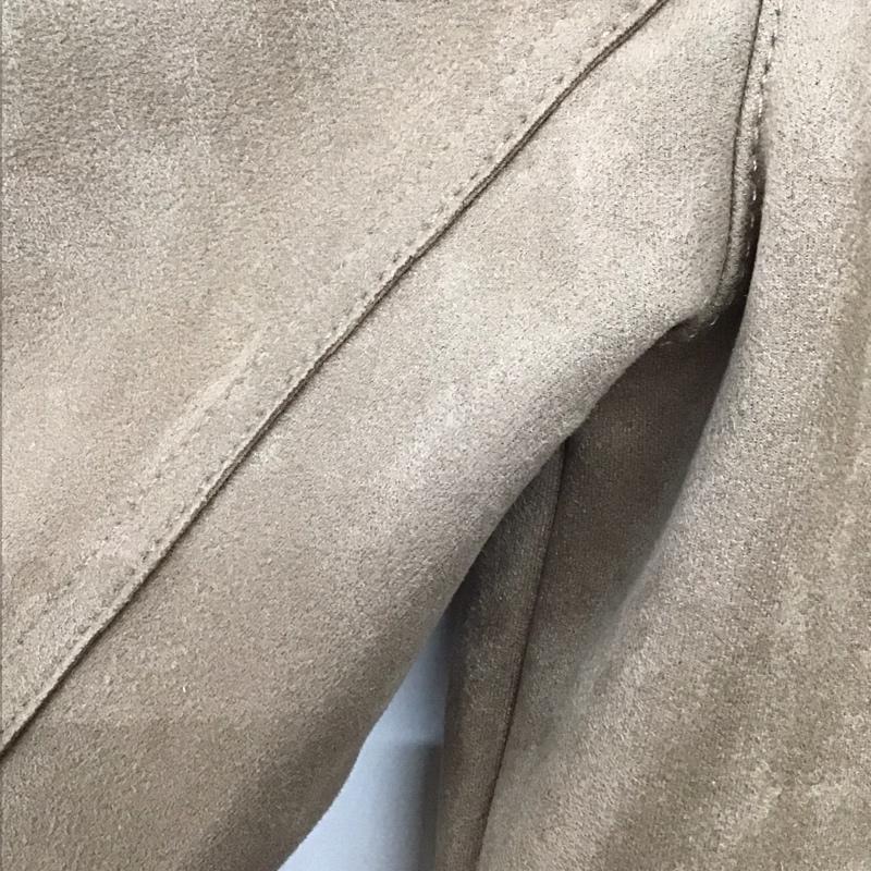 アズノゥアズ as know as ジャケット、上着 ジャケット、ブレザー ジップアップジャケット ライダースジャケット アウター 無地 茶 / ブラウン /  レディース USED 古着 中古 10135623