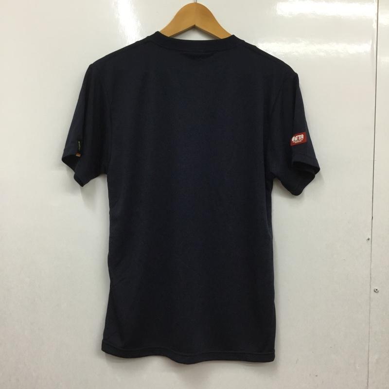 アンドロ andro Tシャツ 半袖 30570318 ナパT タグ付き 卓球ウェア スポーツウェア L ロゴ、文字 紺 / ネイビー / X 桃 / ピンク /  レディース USED 古着 中古 10135662