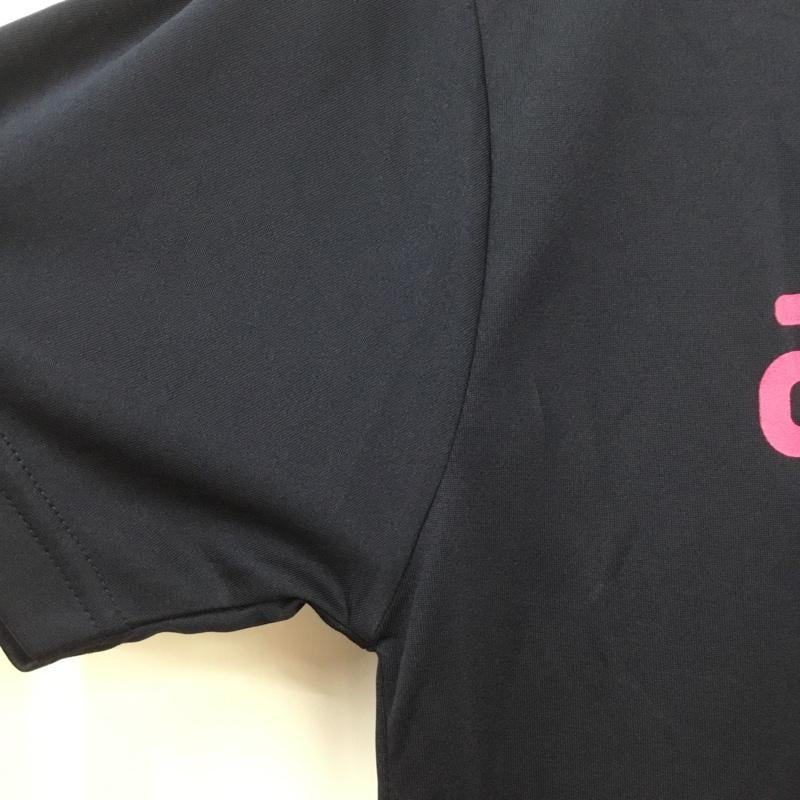 アンドロ andro Tシャツ 半袖 30570318 ナパT タグ付き 卓球ウェア スポーツウェア L ロゴ、文字 紺 / ネイビー / X 桃 / ピンク /  レディース USED 古着 中古 10135662