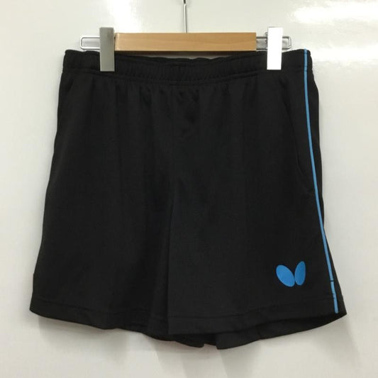 バタフライ BUTTERFLY パンツ ショートパンツ 51970-174 卓球パンツ パステップパンツ2 タグ付き M ワンポイント 黒 / ブラック / X 水色 / ライトブルー /  メンズ USED 古着 中古 10135682