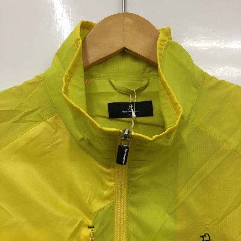 マンシングウェア Munsingwear ジャケット、上着 ジャンパー、ブルゾン MGMMJK01CH ナイロンジャケット タグ付き LL ロゴ、文字 黄 / イエロー /  メンズ USED 古着 中古 10135709
