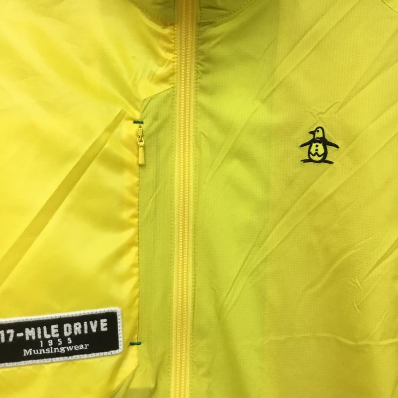 マンシングウェア Munsingwear ジャケット、上着 ジャンパー、ブルゾン MGMMJK01CH ナイロンジャケット タグ付き LL ロゴ、文字 黄 / イエロー /  メンズ USED 古着 中古 10135709