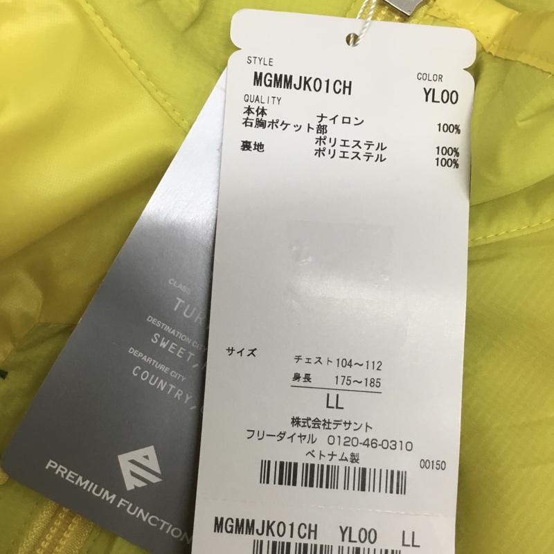 マンシングウェア Munsingwear ジャケット、上着 ジャンパー、ブルゾン MGMMJK01CH ナイロンジャケット タグ付き LL ロゴ、文字 黄 / イエロー /  メンズ USED 古着 中古 10135709