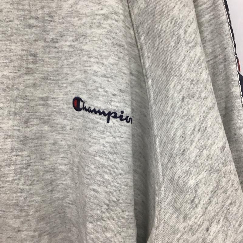 チャンピオン Champion トレーナー 長袖 90s ユーロ企画 サイドライン スウェット クルーネック L ロゴ、文字 灰 / グレー /  メンズ USED 古着 中古 10135737