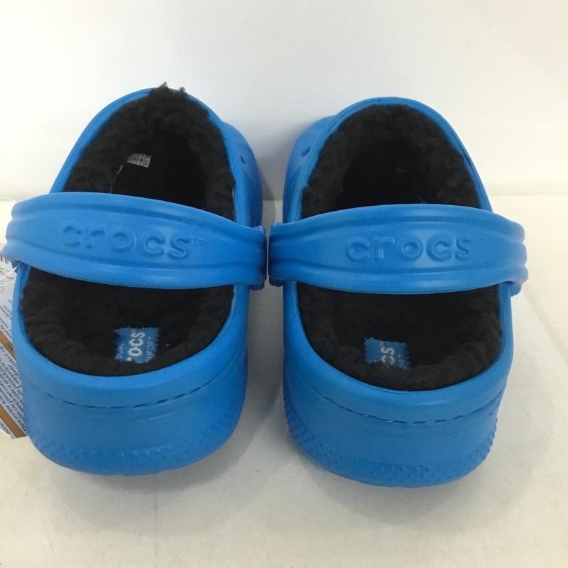 クロックス crocs シューズ シューズ 16245-49S 18.5cm ralen lined clog キッズ 18.5cm ロゴ、文字 青 / ブルー /  ボーイズ USED 古着 中古 10135788