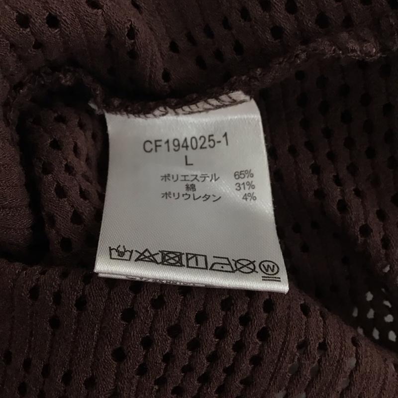 スタディオクリップ studio CLIP カットソー 半袖 半袖カットソー 総柄Tシャツ クルーネックカットソー L 総柄 茶 / ブラウン /  レディース USED 古着 中古 10135792