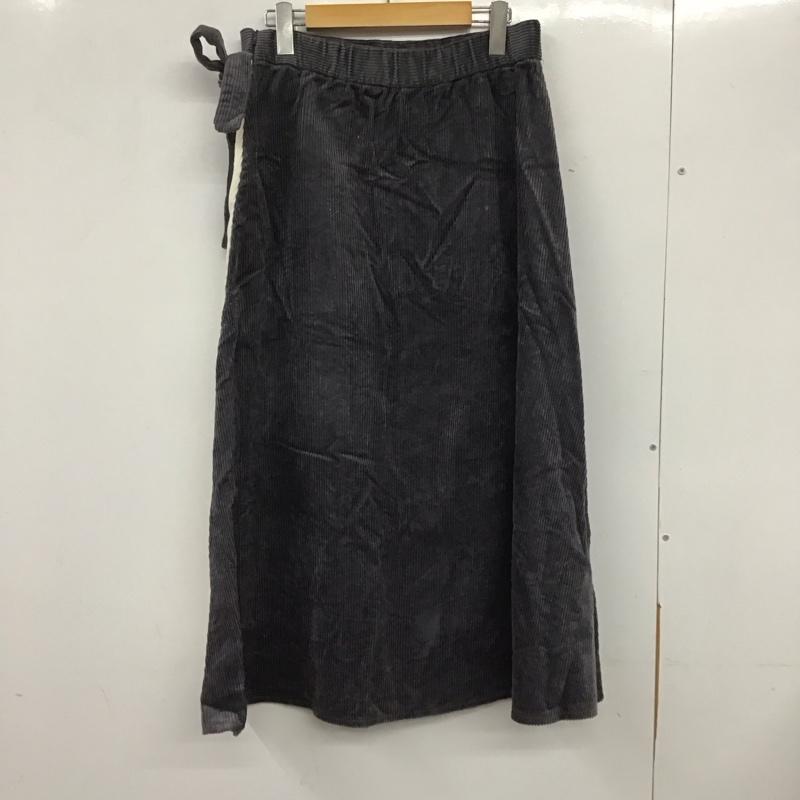 ザラ ZARA スカート ロングスカート ロングスカート タイトスカート コーデュロイスカート L 無地 灰 / グレー /  レディース USED 古着 中古 10135802