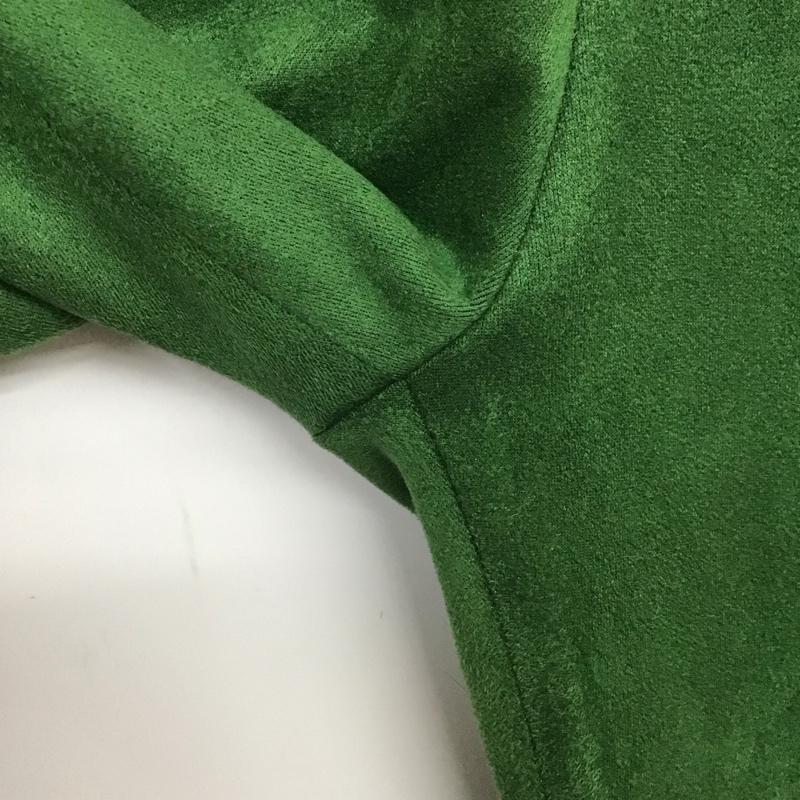 ジーナシス JEANASIS パンツ スラックス スリットフレアパンツ スリムパンツ ストレッチパンツ M 無地 緑 / グリーン /  レディース USED 古着 中古 10135805