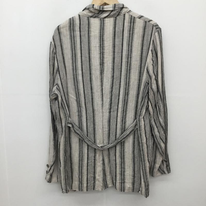 ＵＳフルギ US古着 ジャケット、上着 ジャケット、ブレザー Gurank グランク Lapel work JK 2 ストライプ ベージュ / ベージュ /  メンズ USED 古着 中古 10135821